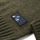 Sweater til børn str. 116 strikket kakifarvet