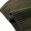 Sweater til børn str. 116 strikket kakifarvet