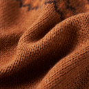 Sweater til børn str. 92 strikket cognacfarvet