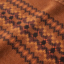 Sweater til børn str. 116 strikket cognacfarvet
