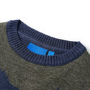 Sweater til børn str. 104 strikket marineblå