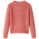 Sweater til børn str. 128 strikket pink