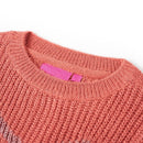 Sweater til børn str. 140 strikket pink