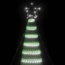 LED-juletræ 688 LED'er 300 cm koldt hvidt lys