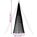 LED-juletræ 688 LED'er 300 cm blåt lys