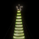 LED-juletræ 1544 LED'er 500 cm koldt hvidt lys