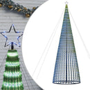 LED-juletræ 1544 LED'er 500 cm blåt lys