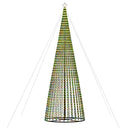 LED-juletræ 1544 LED'er 500 cm farverigt lys