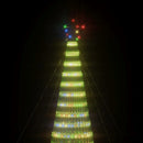 LED-juletræ 1544 LED'er 500 cm farverigt lys
