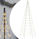 LED-juletræ 200 LED'er 180 cm varmt hvidt lys
