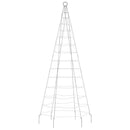 LED-juletræ 200 LED'er 180 cm varmt hvidt lys