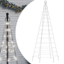 LED-juletræ 200 LED'er 180 cm koldt hvidt lys