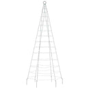 LED-juletræ 200 LED'er 180 cm koldt hvidt lys