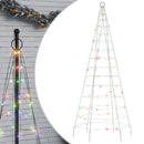 LED-juletræ 200 LED'er 180 cm flerfarvet lys