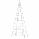 LED-juletræ 200 LED'er 180 cm flerfarvet lys