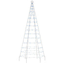 LED-juletræ 200 LED'er 180 cm blåt lys
