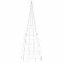 LED-juletræ 550 LED'er 300 cm koldt hvidt lys