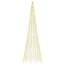 LED-juletræ 1534 LED'er 500 cm varmt hvidt lys