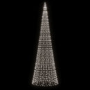 LED-juletræ 1534 LED'er 500 cm koldt hvidt lys