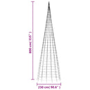 LED-juletræ 3000 LED'er 800 cm varmt hvidt lys