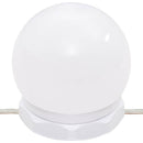 makeupbord med LED-lys 96x40x142 cm sonoma-eg