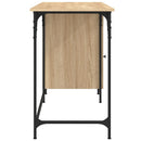 computerbord 131x48x75 cm konstrueret træ sonoma-eg