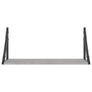 væghylder 2 stk. 60x25x25,5 cm konstrueret træ grå sonoma-eg
