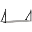 væghylder 2 stk. 60x25x25,5 cm konstrueret træ grå sonoma-eg