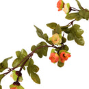 blomsterguirlander 6 stk. 215 cm vinrød