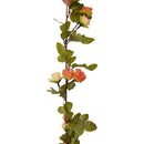 blomsterguirlander 6 stk. 215 cm vinrød