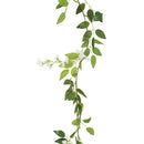 blomsterguirlander 6 stk. 200 cm hvid