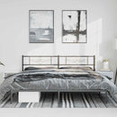 sengeramme med sengegavl 193x203 cm metal sort
