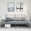 sengeramme med sengegavl 193x203 cm metal sort