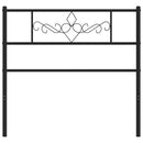 udskiftningsgavl 107 cm metal sort