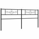 udskiftningsgavl 193 cm metal sort