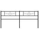 udskiftningsgavl 193 cm metal sort