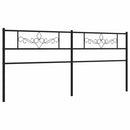 udskiftningsgavl 193 cm metal sort