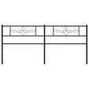 udskiftningsgavl 200 cm metal sort