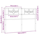 udskiftningsgavl 160 cm metal hvid