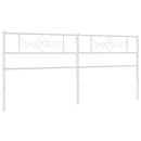 udskiftningsgavl 180 cm metal hvid