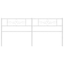 udskiftningsgavl 180 cm metal hvid