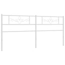 udskiftningsgavl 180 cm metal hvid