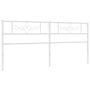 udskiftningsgavl 193 cm metal hvid