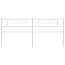 udskiftningsgavl 200 cm metal hvid