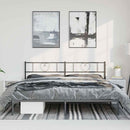 sengeramme med sengegavl 193x203 cm metal sort