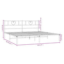 sengeramme med sengegavl 193x203 cm metal sort