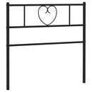 udskiftningsgavl 75 cm metal sort
