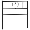 udskiftningsgavl 75 cm metal sort