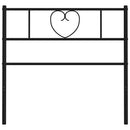 udskiftningsgavl 75 cm metal sort