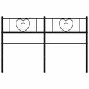 udskiftningsgavl 120 cm metal sort